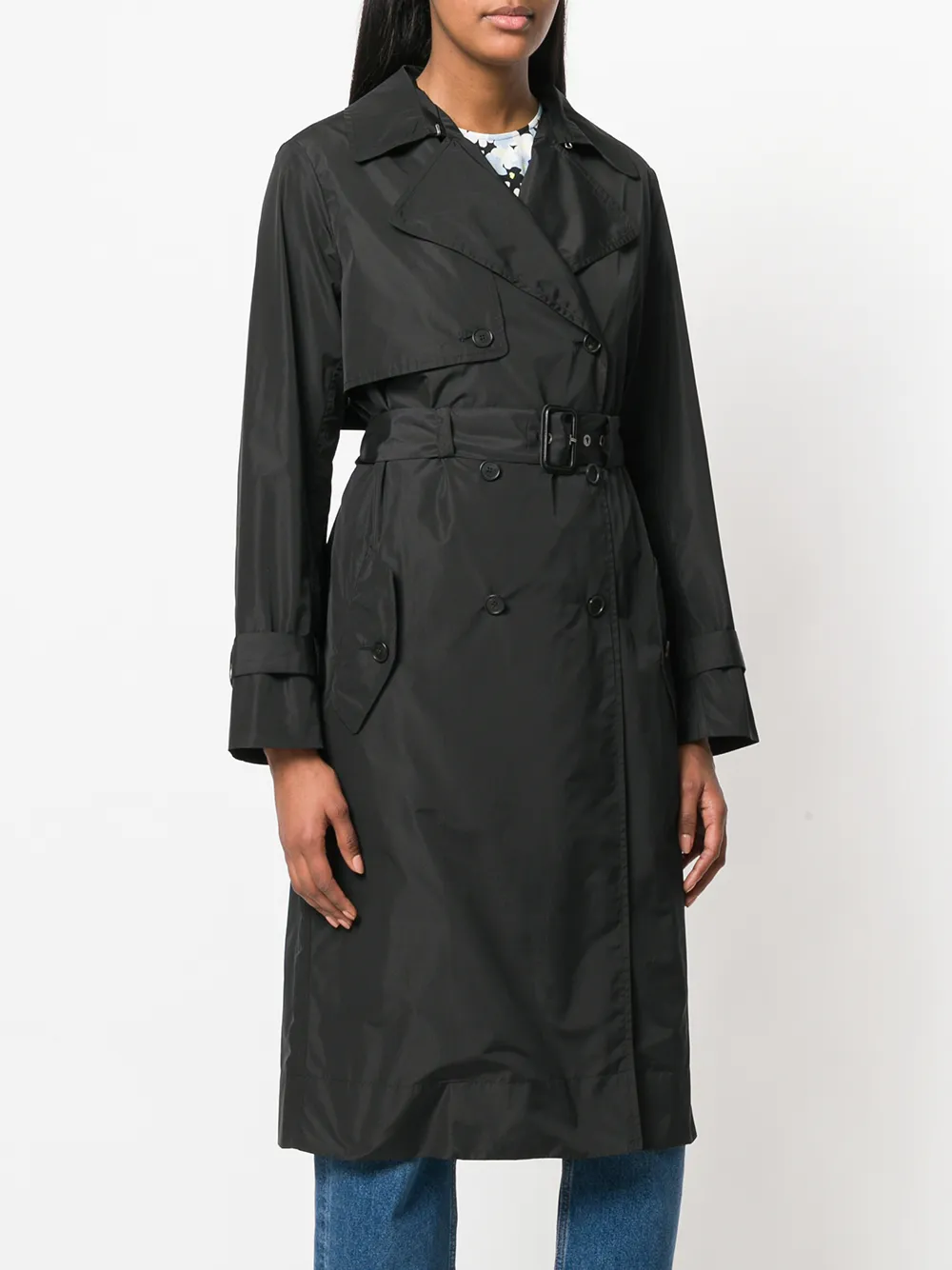 Kenzo oversized trench coat Zwart