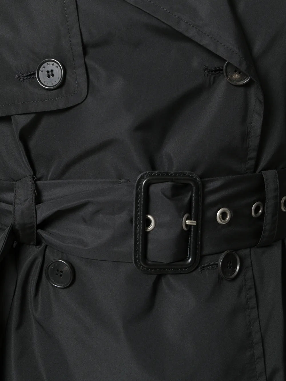 Kenzo oversized trench coat Zwart
