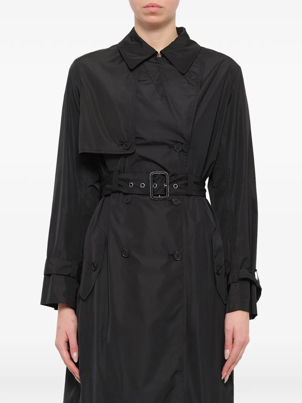 Kenzo Klassischer Oversized-Trenchcoat - Schwarz