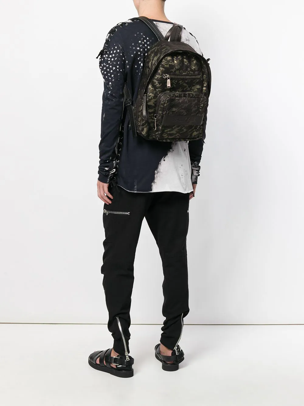 Balmain camouflage print backpack | Image 2