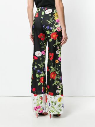 poppy print palazzo pants展示图