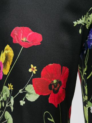 poppy print palazzo pants展示图