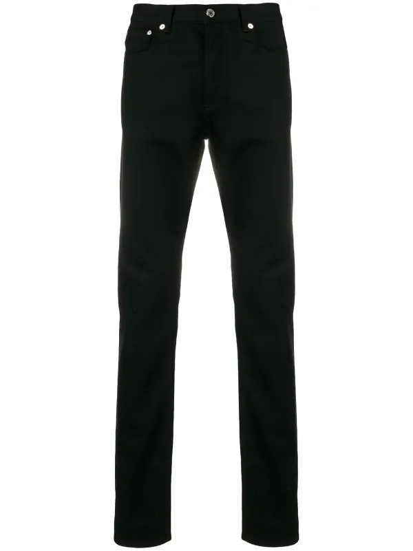 black and white panel jeans