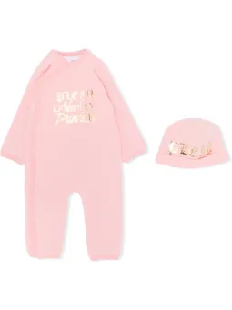conjunto de pelele y gorro