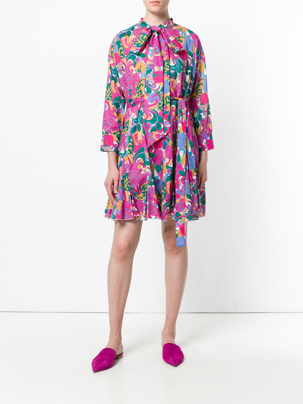 La DoubleJ Graphic Print Shirt Dress - Farfetch