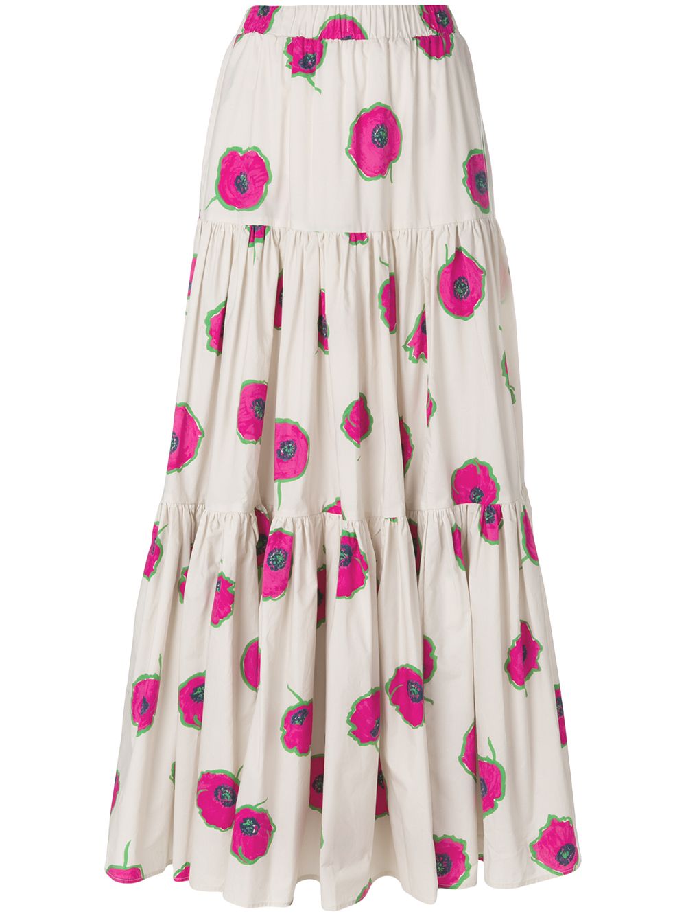 фото La Doublej длинная юбка с цветочным принтом