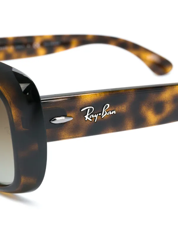 Ray Ban Lentes De Sol Rectangulares Marron FARFETCH CL