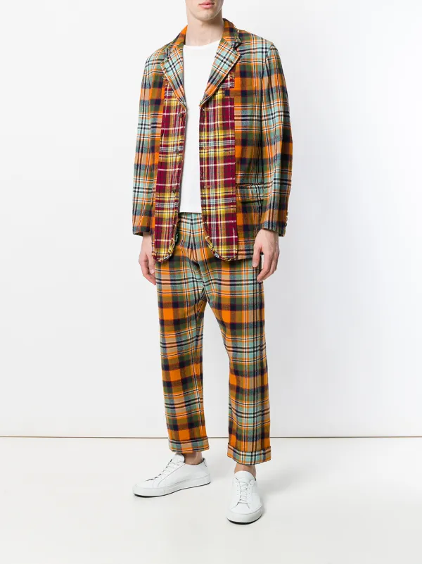 COMME des GARCONS HOMMEコム チェック柄 スーツ Comme Des Garçons Pre-Owned チェック ツーピーススーツ 通販