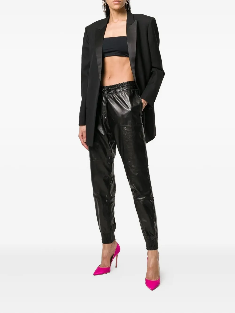  Tom Ford Leather Trousers - Black 