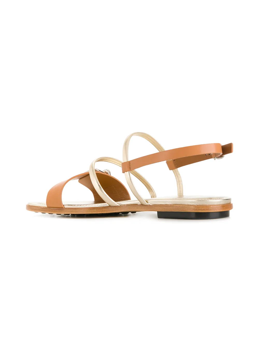 Tod's buckle-detailed multi-strap sandals Bruin