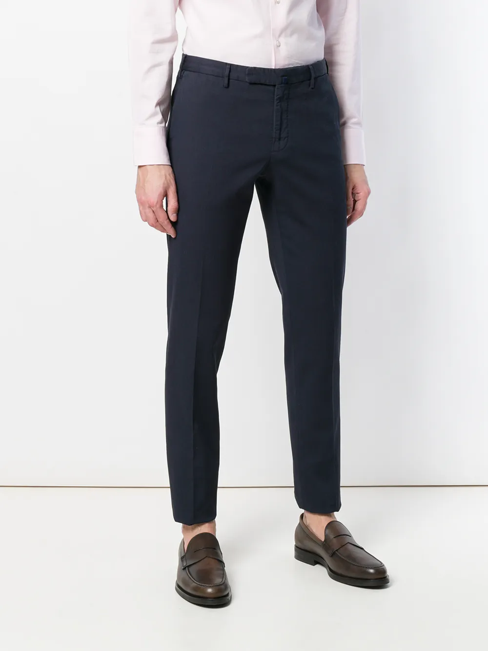 Incotex slim suit trousers Blauw