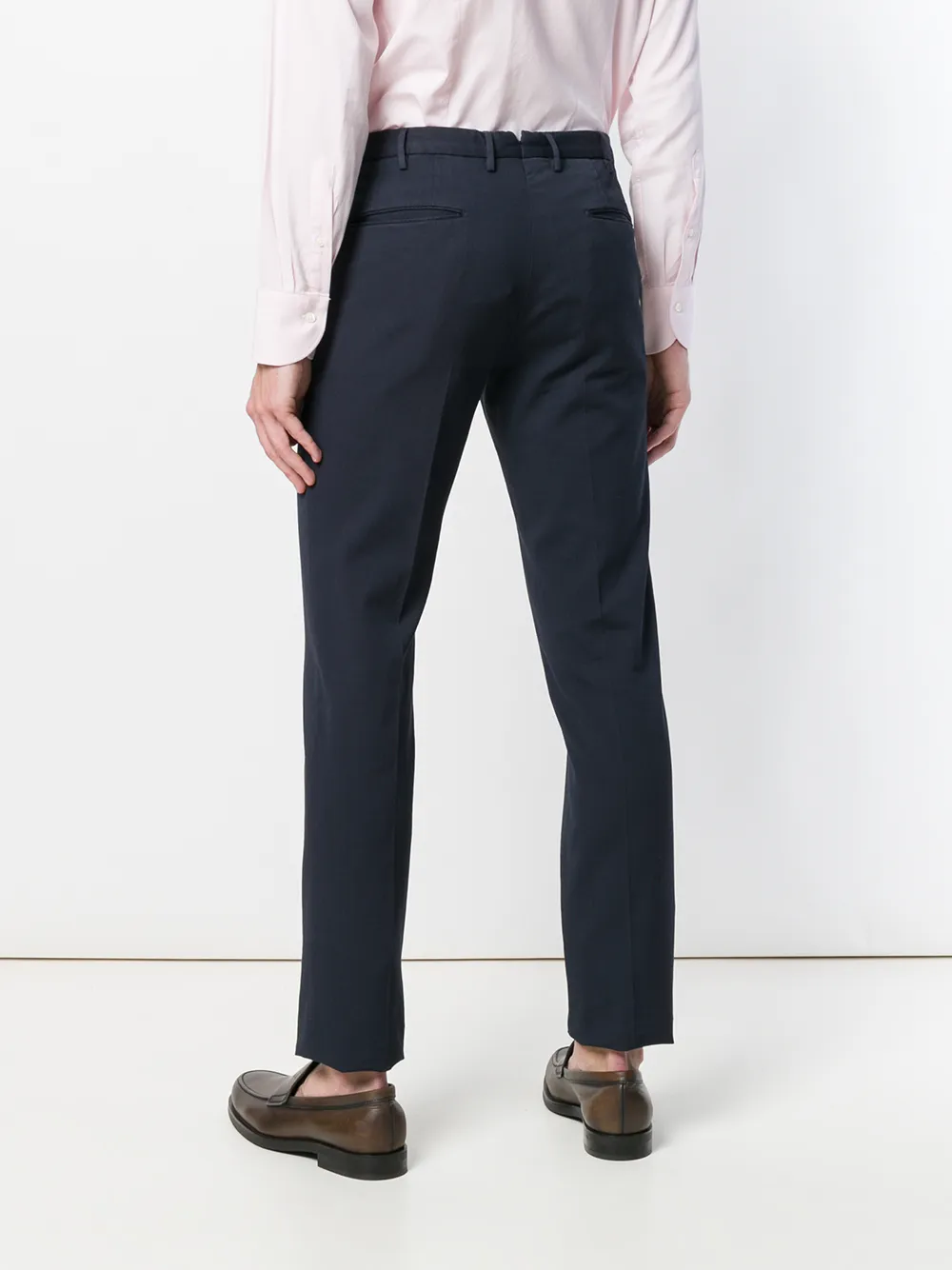 Incotex slim suit trousers Blauw