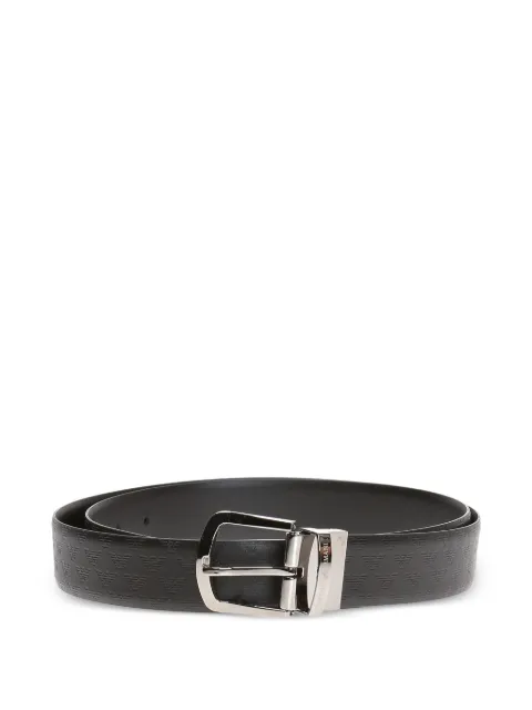 Emporio Armani logo embossed belt