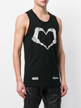 Heart skeleton tank top展示图