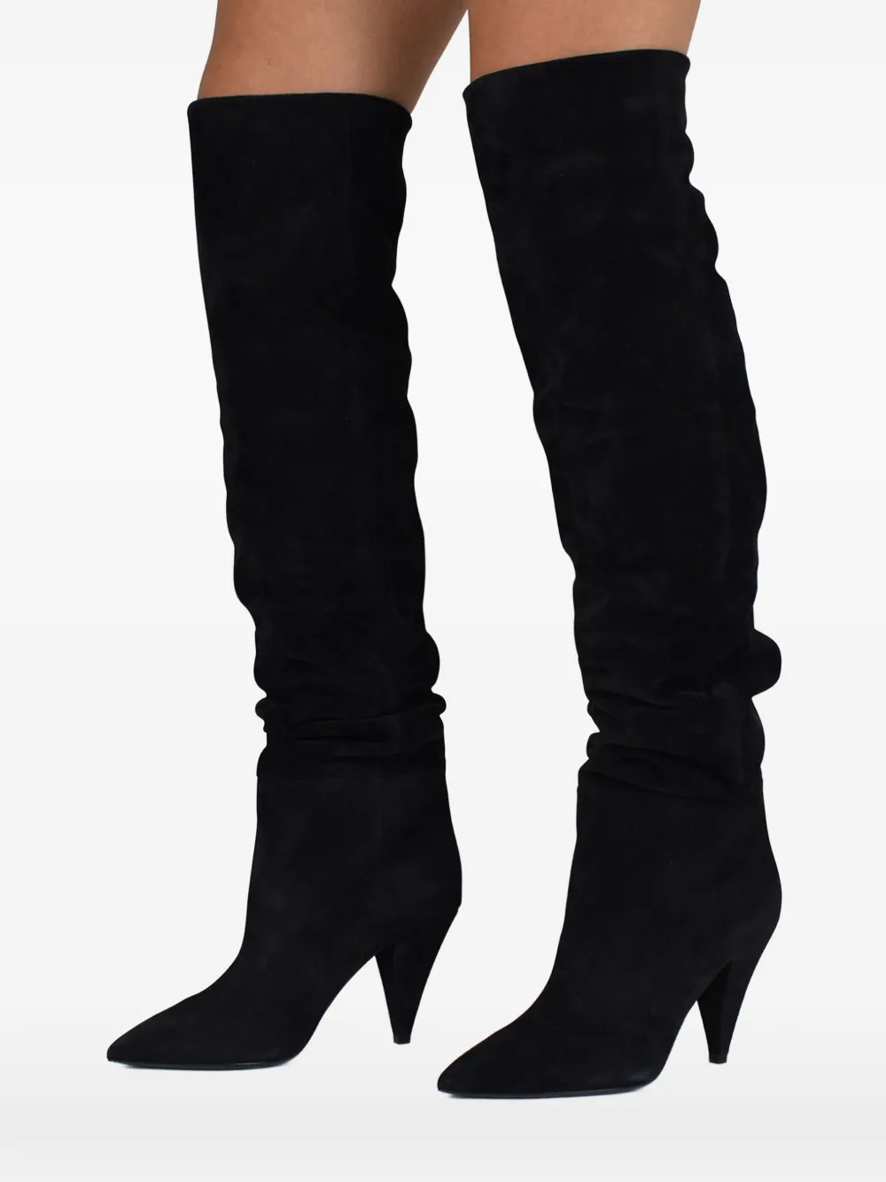 Saint Laurent Era 85 cuissard-laarzen Zwart
