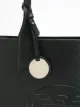 Emporio Armani large logo embossed tote