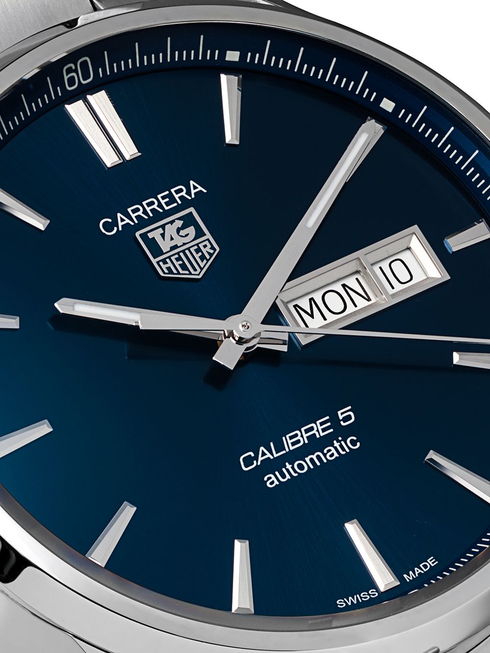 фото Tag heuer часы 'carrera caliber 5 day-date' 41мм