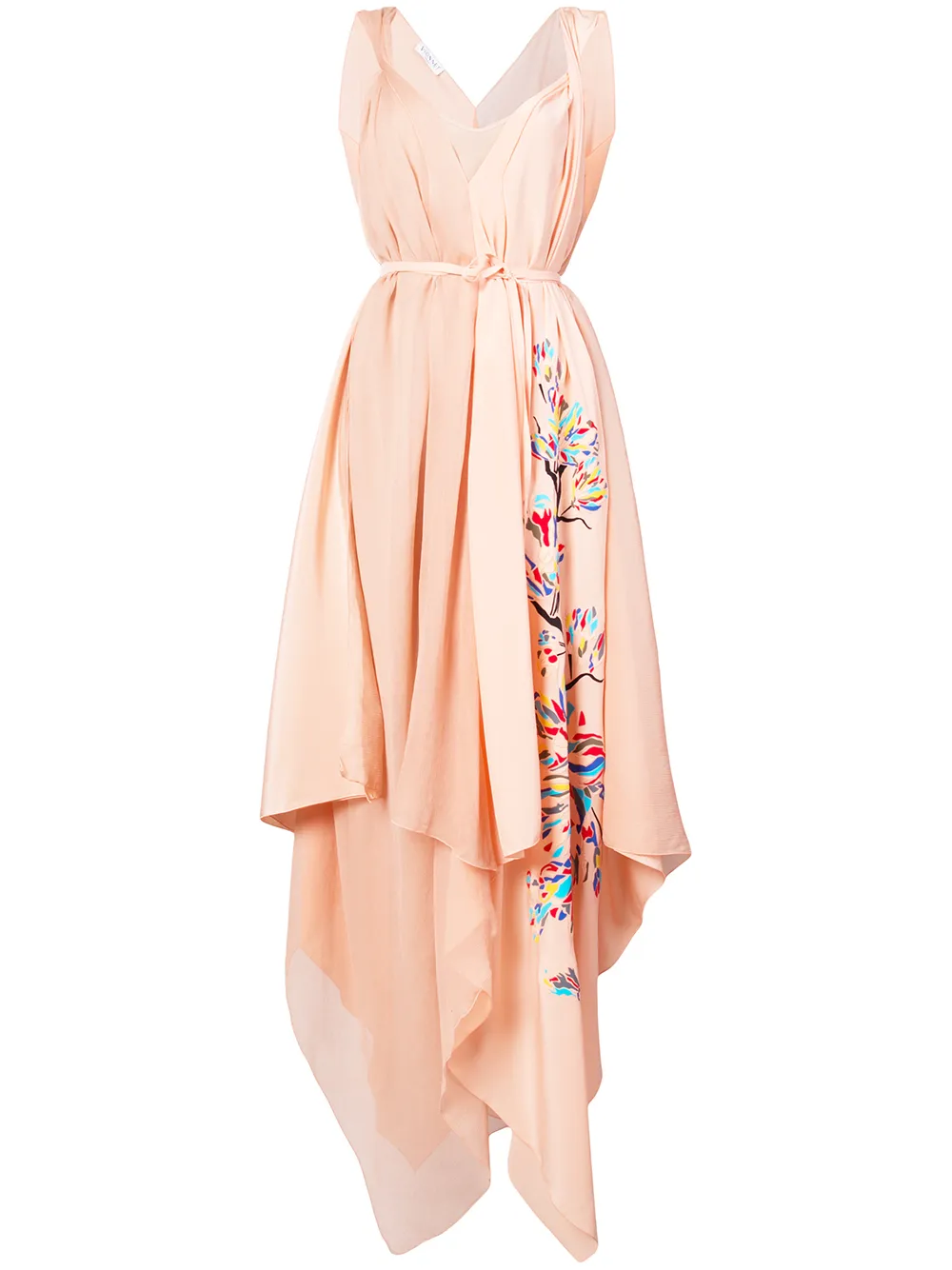 Vionnet handkerchief hem dress