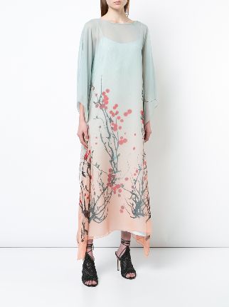 blossom print shift dress展示图