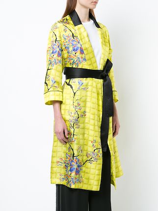 long belted blossom coat展示图