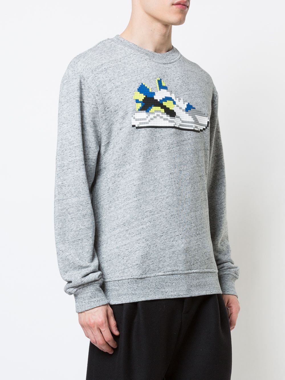 Shop Mostly Heard Rarely Seen 8-bit Blazed Sneaker Sweatshirt In Grey