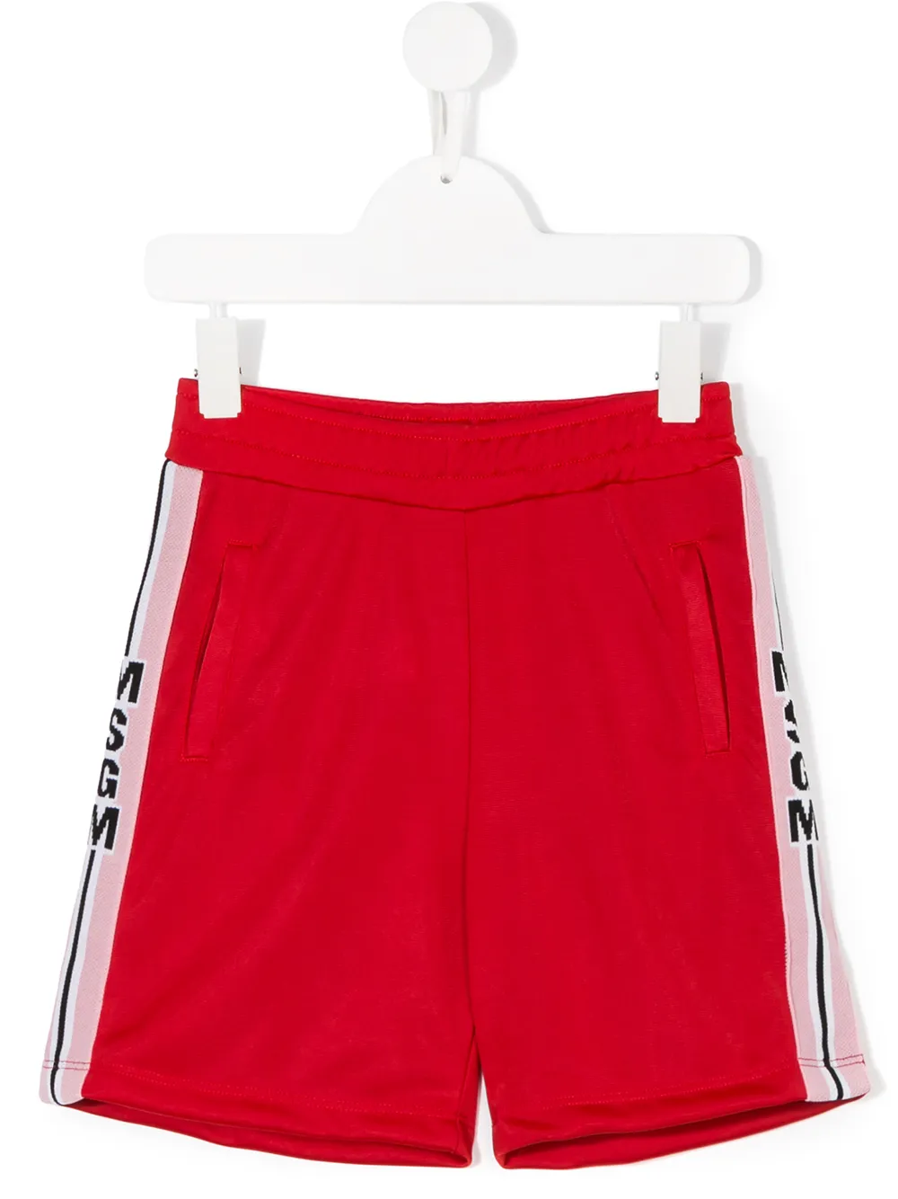 MSGM Kids casual short met logo Rood