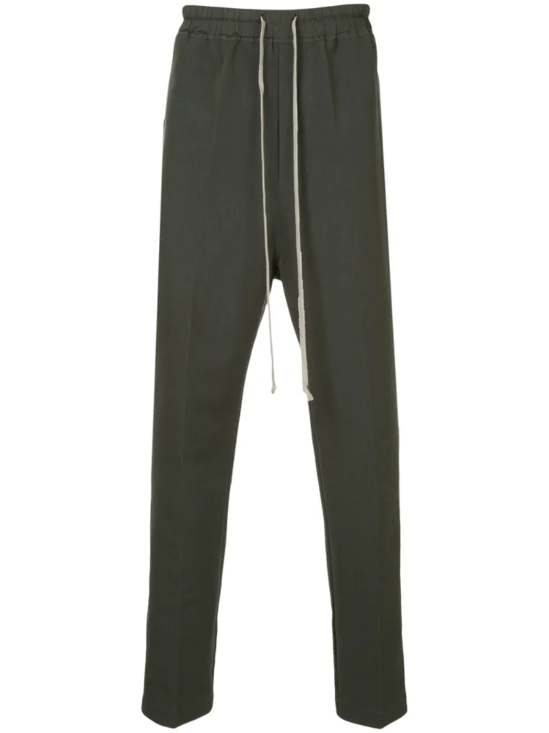 Rick Owens зауженные брюки на завязках