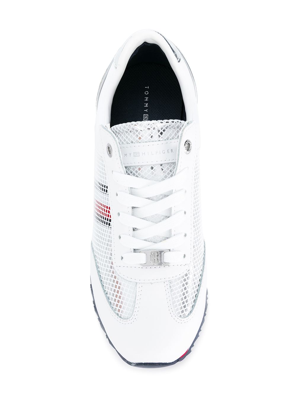 tommy hilfiger flag mesh sneakers