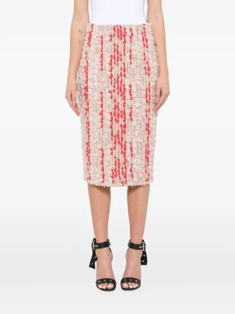 Alexander McQueen tweed pencil midi skirt
