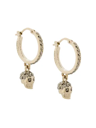 Alexander Mcqueen Skull Earrings Farfetch Alexander Mcqueen Skull Earrings