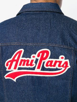 AMI PARIS 贴饰牛仔夹克展示图