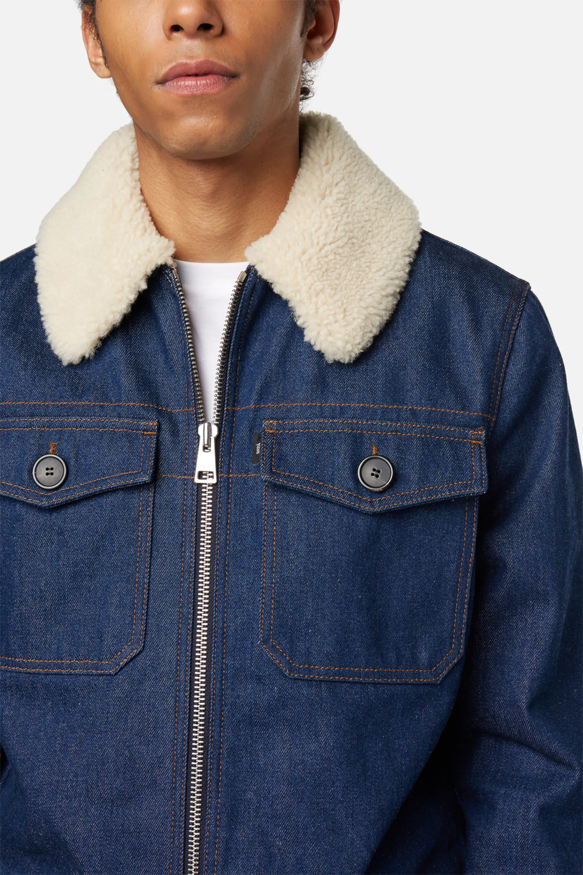 jean jacket shearling collar