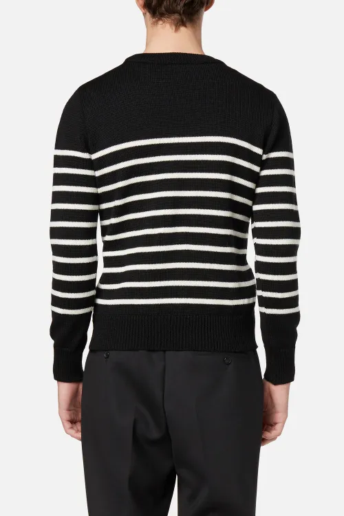 Breton Stripes crew neck Sweater - AMI 