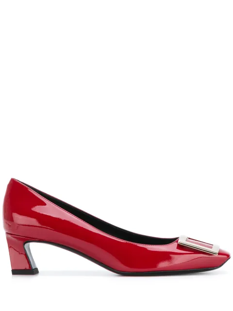 Roger Vivier embossed logo buckle pumps