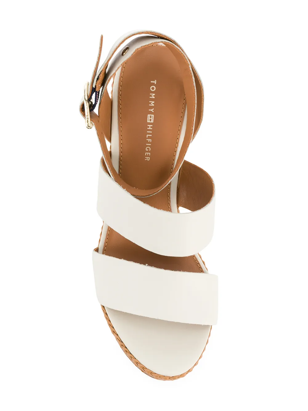 Tommy Hilfiger sandalias con tiras y cuÃ±a - Blanco - Tommy Hilfiger |  Mystilo