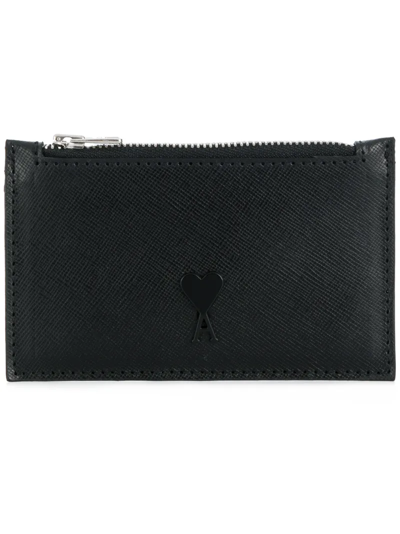 Ami Paris – Zipped Cardholder – men – Leather – OS – Black
