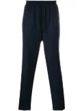AMI Paris Elasticized Waist Carrot Fit Trousers - Blue