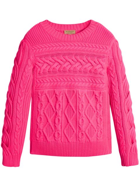 BURBERRY Aran sweater,406789712815946