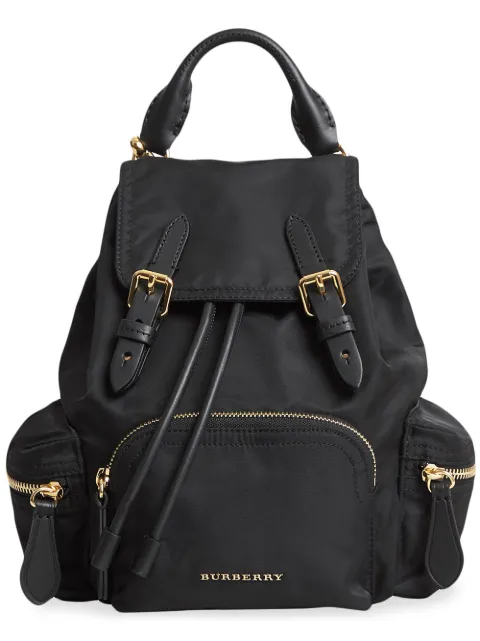 Click to view more detailed imagery on our partner's website Burberry Prorsum Small Leather-trim Nylon Rucksack Backpack In 100