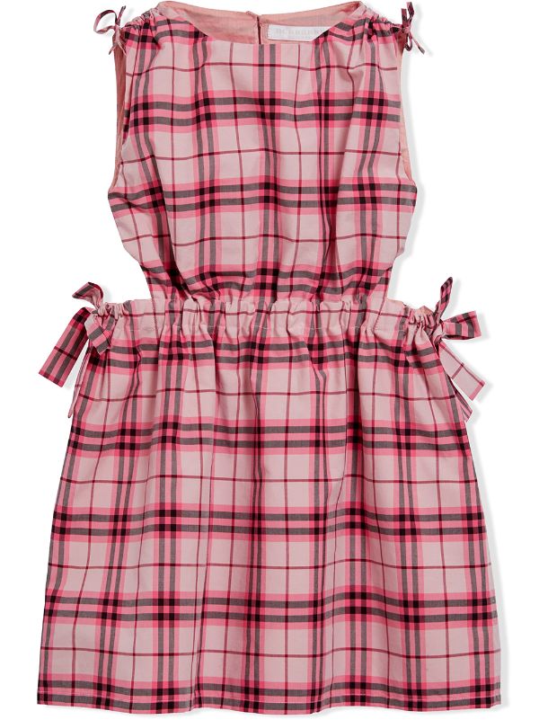 pink burberry dress