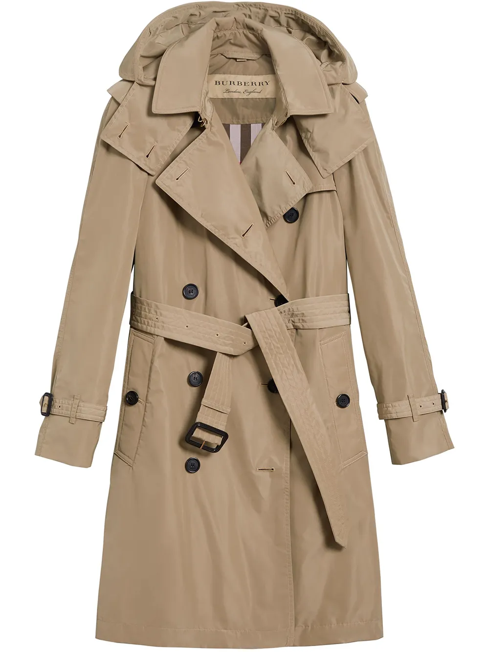 detachable hood showerproof car coat