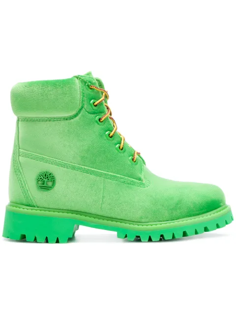 off white velvet timberland