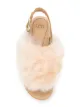 UGG fur appliqué sandals
