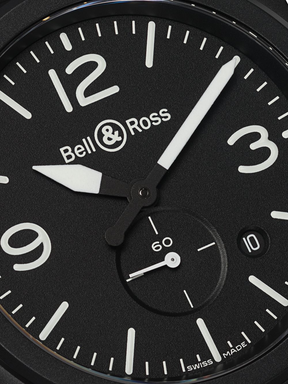 фото Bell & ross часы 'br s black matte ceramic' 39 мм