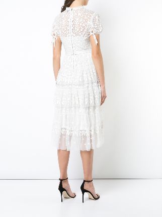 embroidered tiered dress展示图