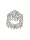 Aurelie Bidermann 18kt white gold Vintage Lace diamond ring - Metallic