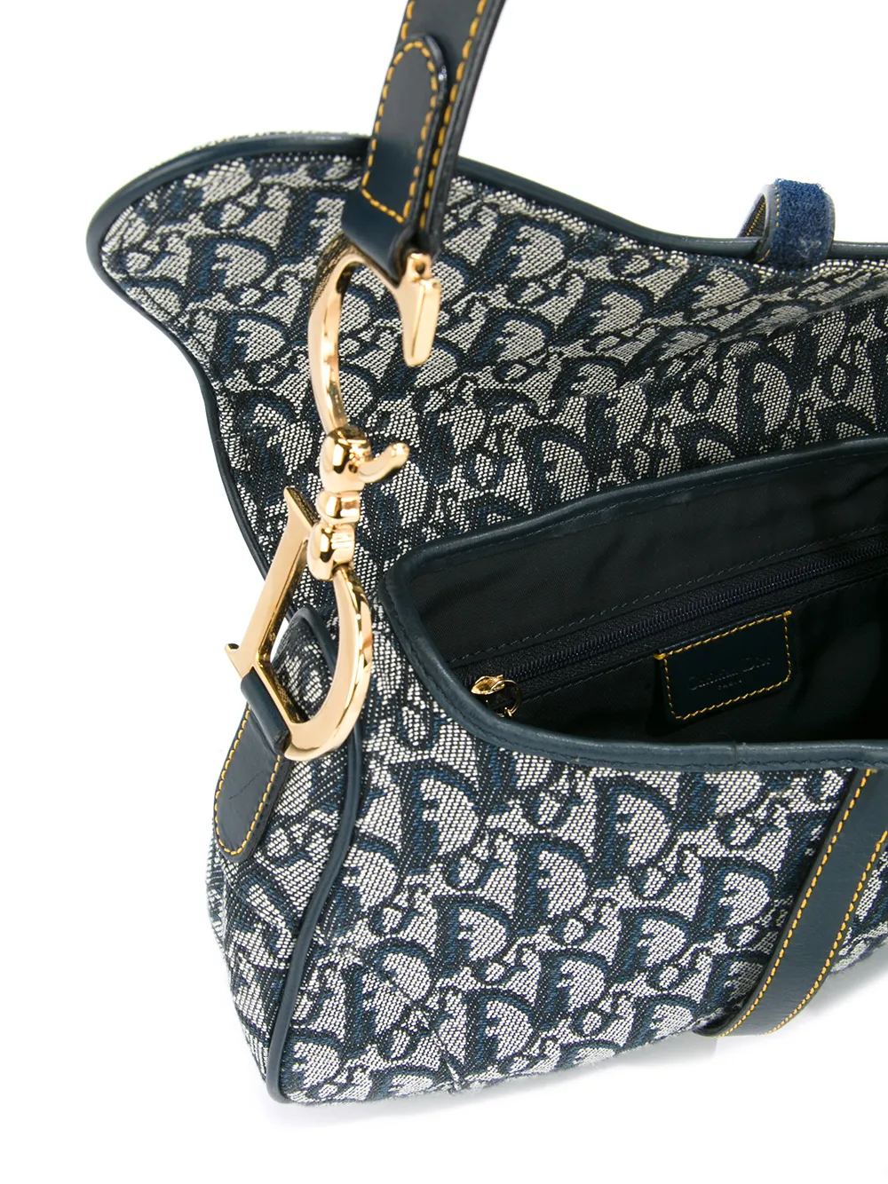 Christian Dior Trotter Pattern Saddle Bag Farfetch