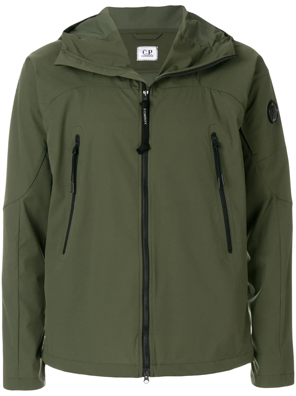 C.P. Company hooded zip jacket | Green | Image 1