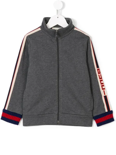 Gucci Kids Sweatshirt mit Logo-Streifen