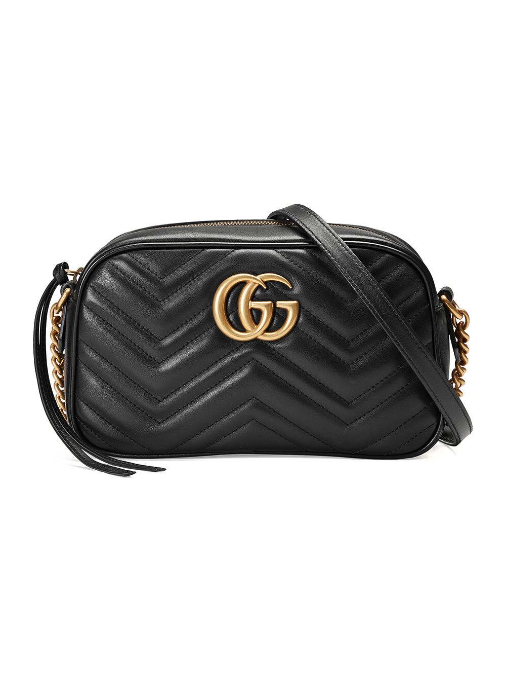 Gucci GG Marmont Small Matelassé Shoulder Bag with Bamboo Handle